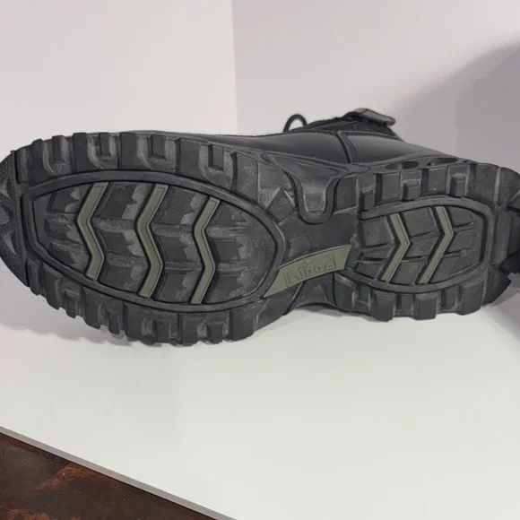 Black Men's Tactical Lace-Up Boots - Picture 4 of 9